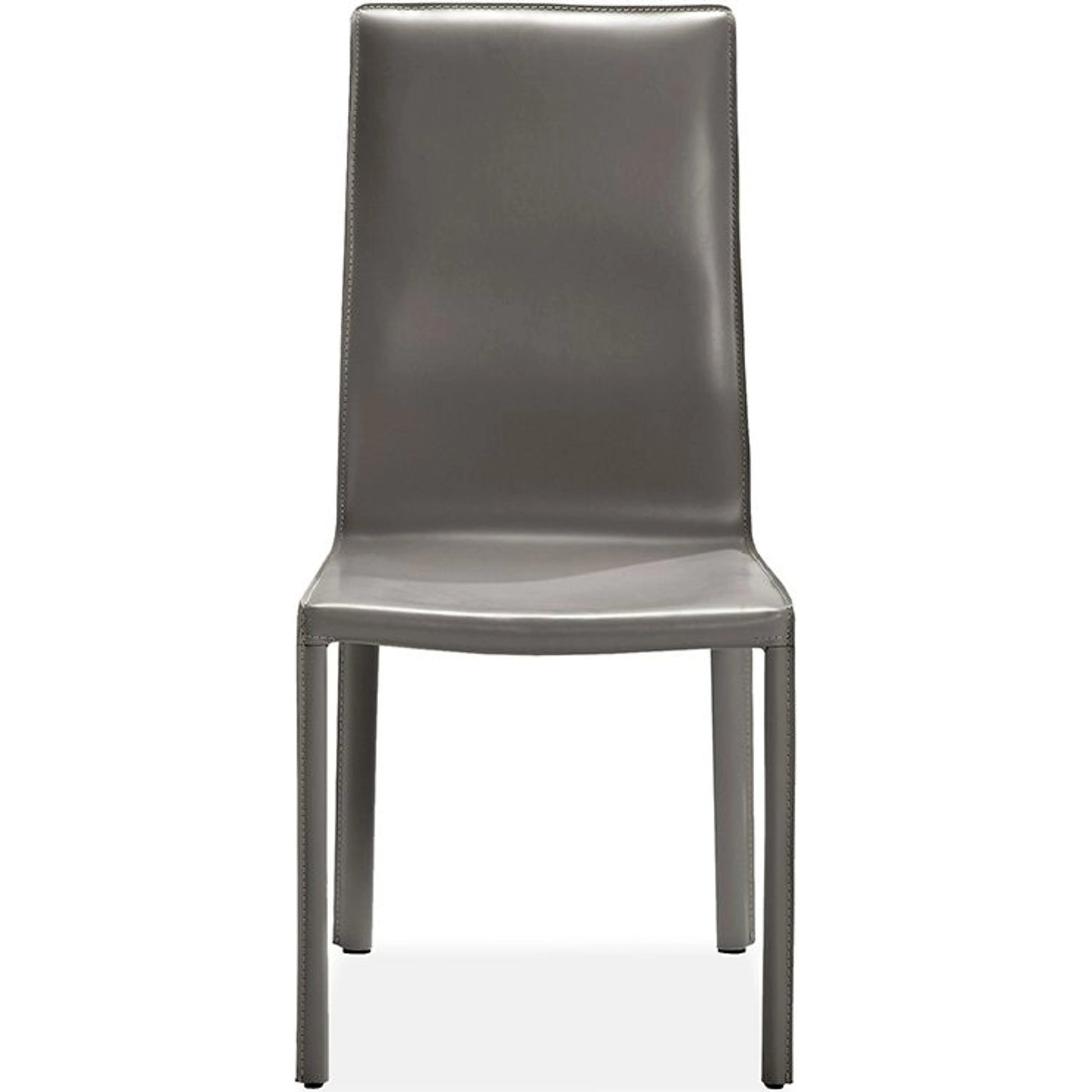 Jada High Back Dining Chair (Set of 2) by Interlude Home in mediterranean sand. Made from bonded leather, iron in a modern style.