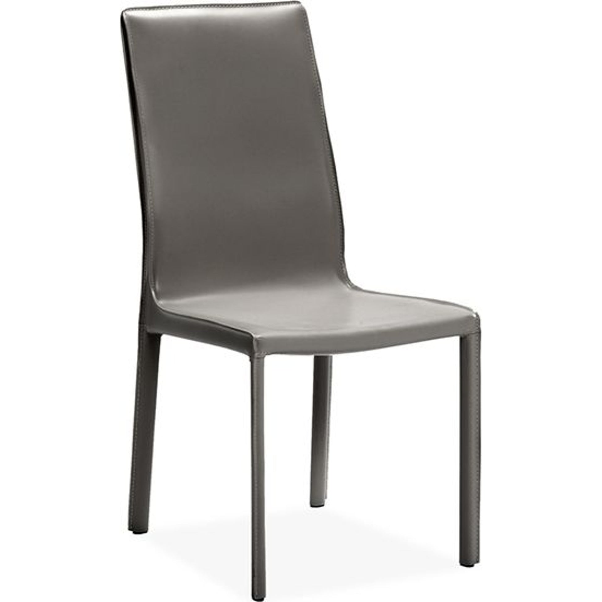 Jada High Back Dining Chair (Set of 2) by Interlude Home in mediterranean sand. Made from bonded leather, iron in a modern style.
