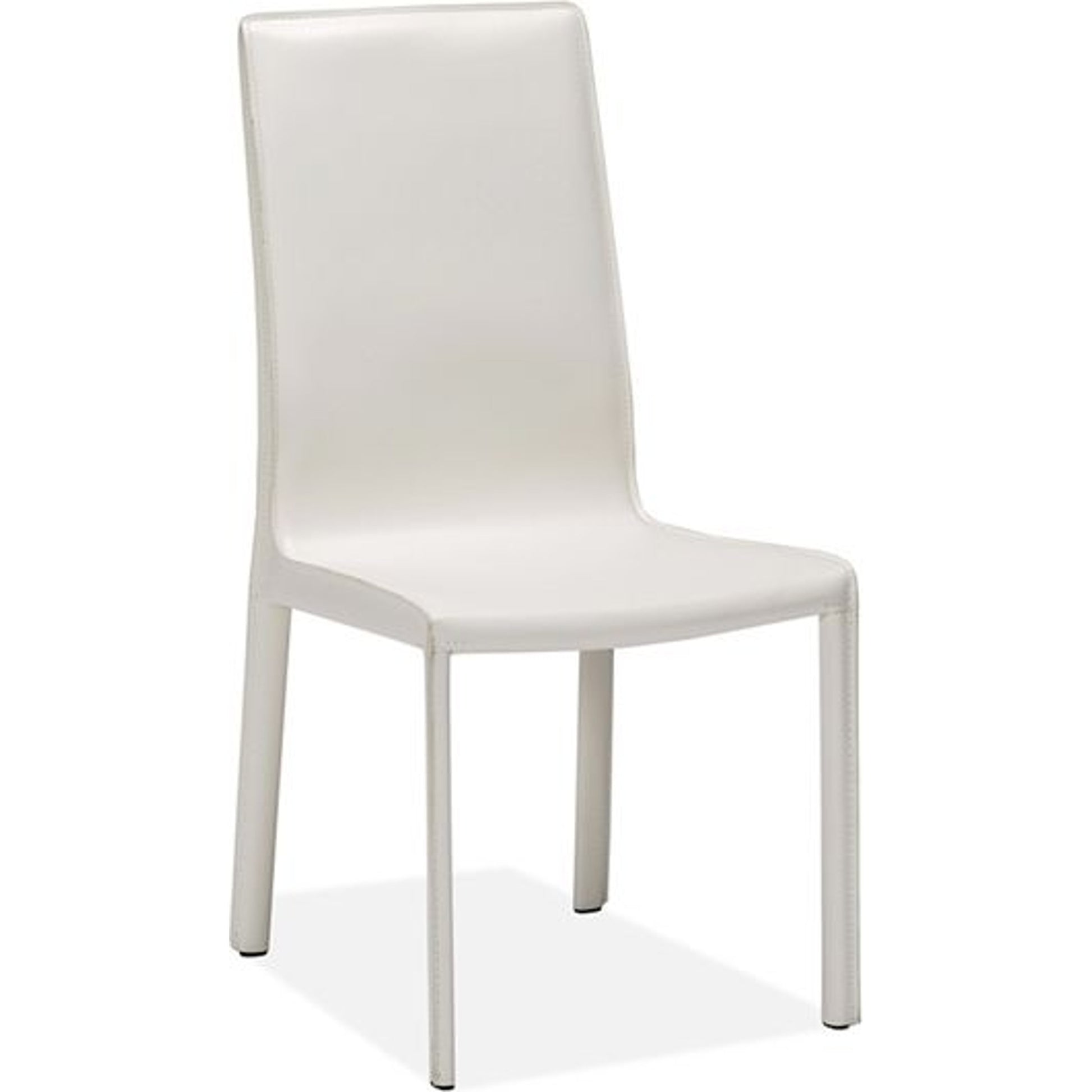 Jada High Back Dining Chair (Set of 2) by Interlude Home in mediterranean sand. Made from bonded leather, iron in a modern style.