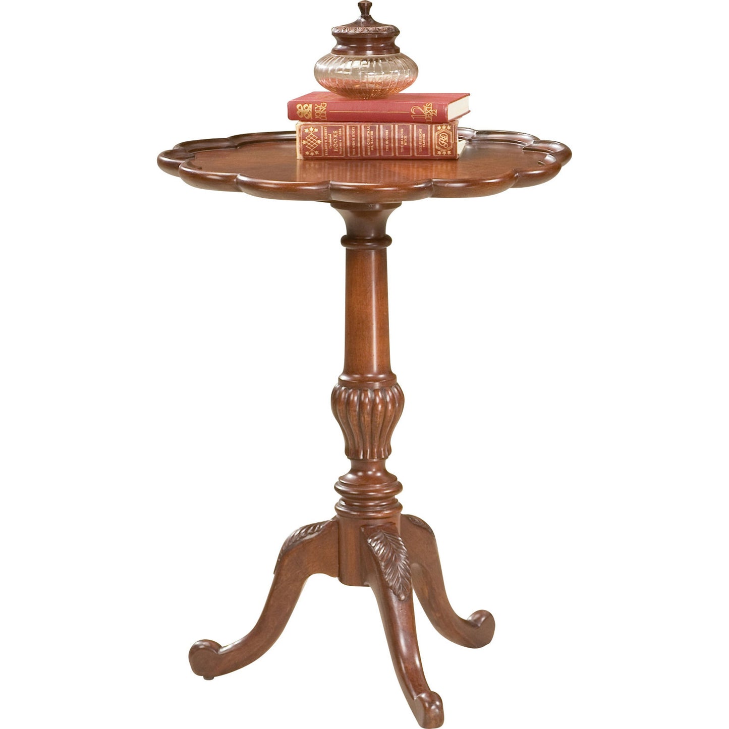 001 O-BUTLER-1482024 | Primary Silo | Dansby Pedestal Table by Butler Specialty Company. Made from rubberwood: 50%, oak veneers: 25%, mdf: 20%, resin: 5% in a traditional style.