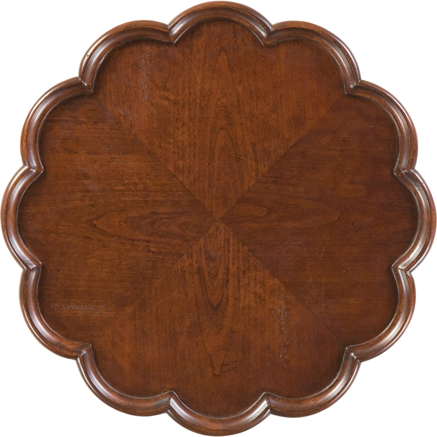002 O-BUTLER-1482024 | Closeup | Dansby Pedestal Table by Butler Specialty Company. Made from rubberwood: 50%, oak veneers: 25%, mdf: 20%, resin: 5% in a traditional style.