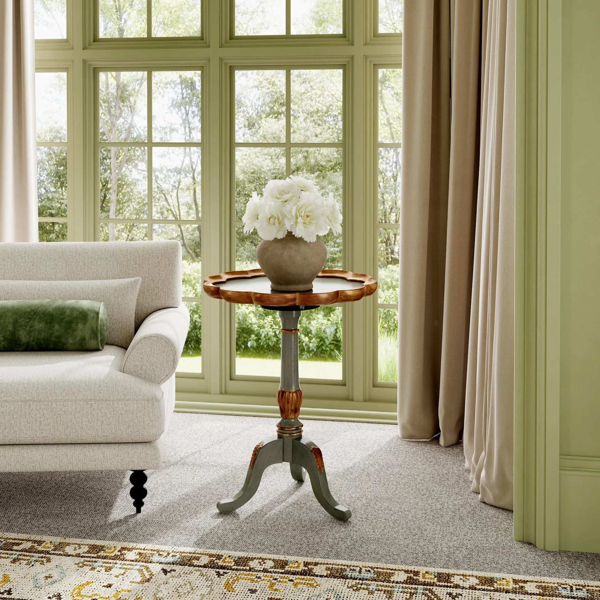 Dansby Side Table by Butler Specialty Company. Made from rubberwood solids, oak veneers, mdf, resin in a unique style.