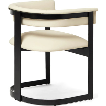 Darcy II Dining Chair by Interlude Home. Made from stainless steel, leather in a modern style.