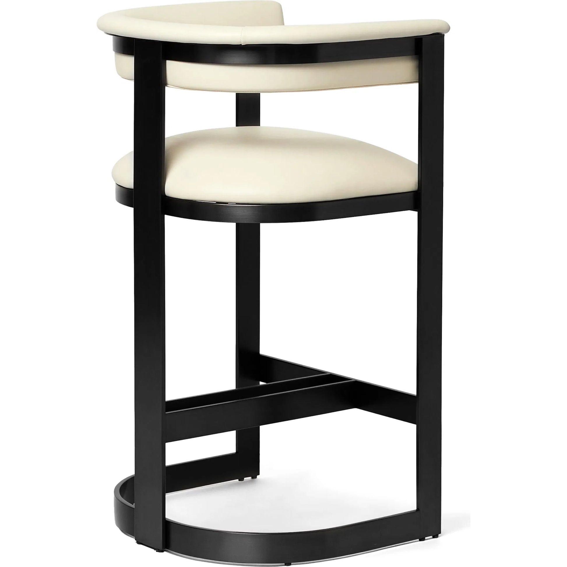 Darcy II Counter Stool by Interlude Home. Made from stainless steel, leather in a modern style.