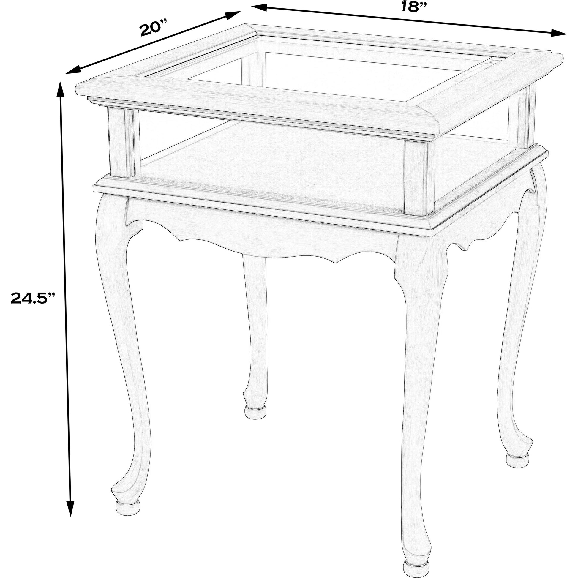 Burton Curio Table by Butler Specialty Company. Made from unique in a traditional style.