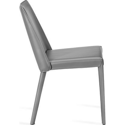 Malin Dining Chair (Set of 2) by Interlude Home. Made from leather, iron in a modern style.