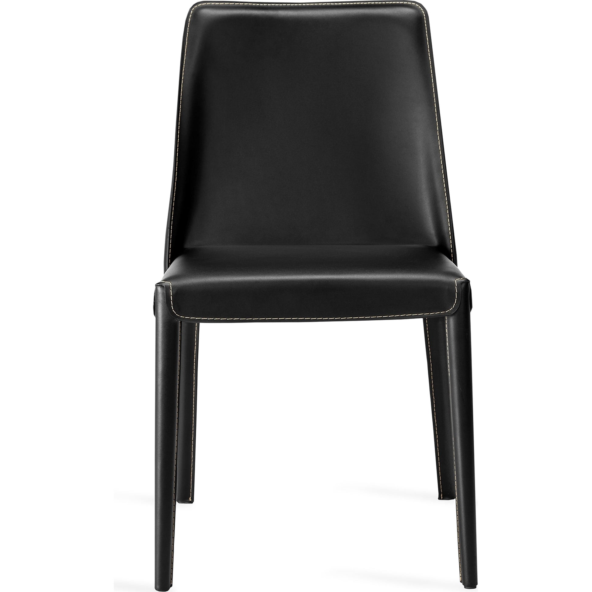 Malin Dining Chair (Set of 2) by Interlude Home. Made from leather, iron in a modern style.