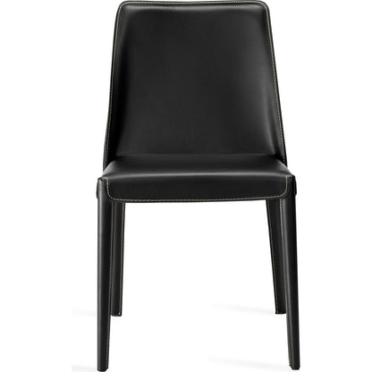 Malin Dining Chair (Set of 2) by Interlude Home. Made from leather, iron in a modern style.