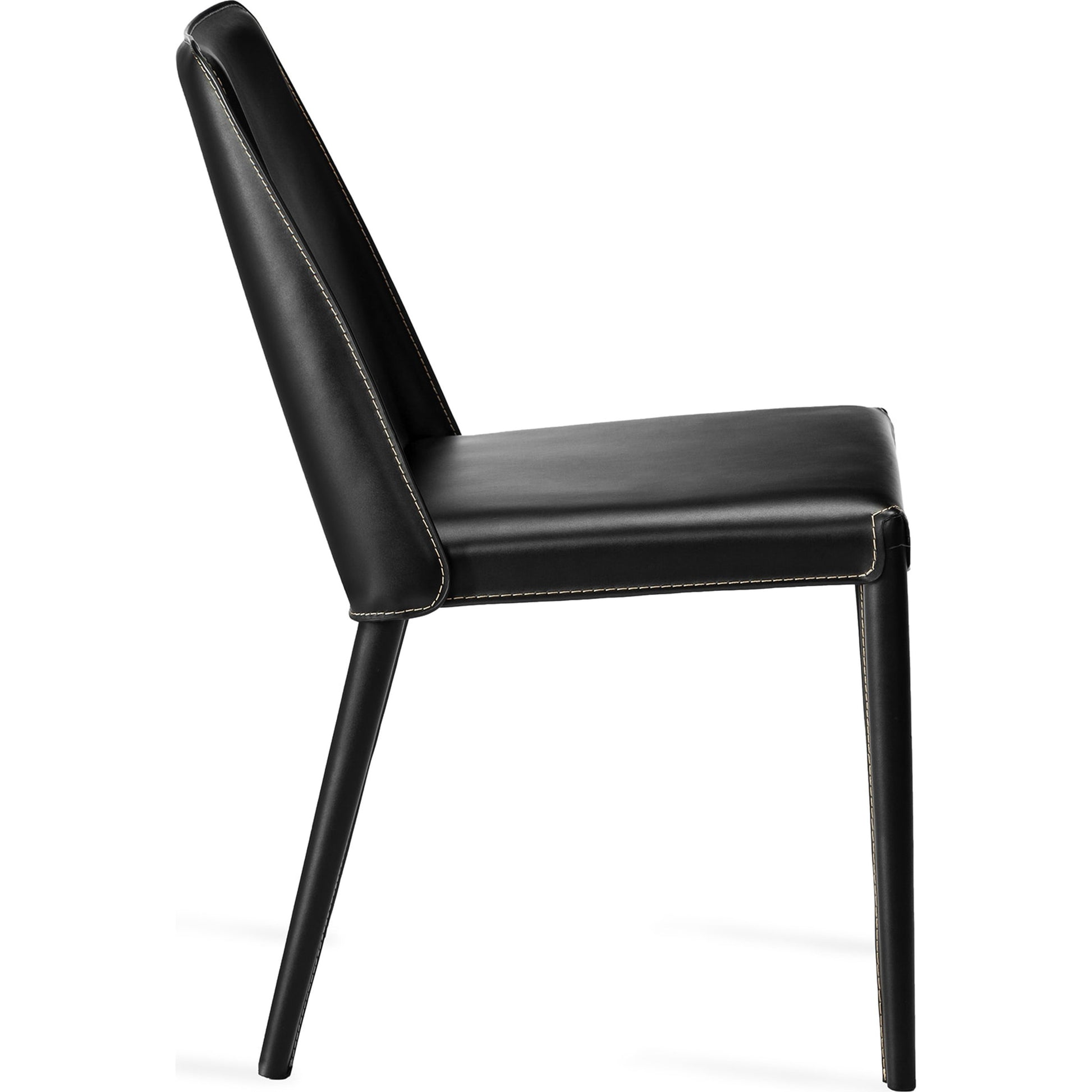Malin Dining Chair (Set of 2) by Interlude Home. Made from leather, iron in a modern style.