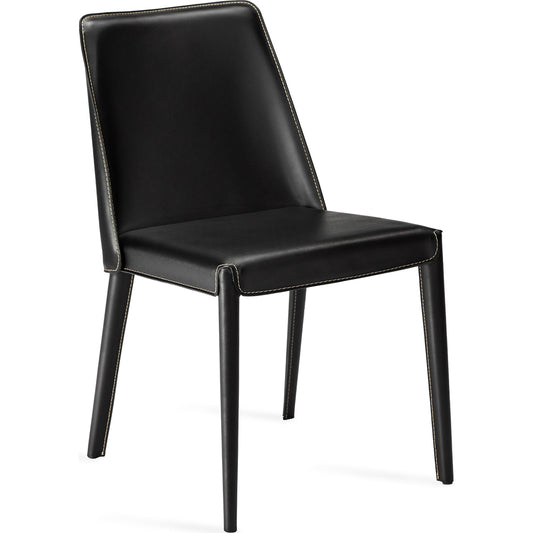 Malin Dining Chair (Set of 2) by Interlude Home. Made from leather, iron in a modern style.