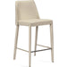 Malin Counter Stool by Interlude Home. Made from leather, stainless steel in a modern style.