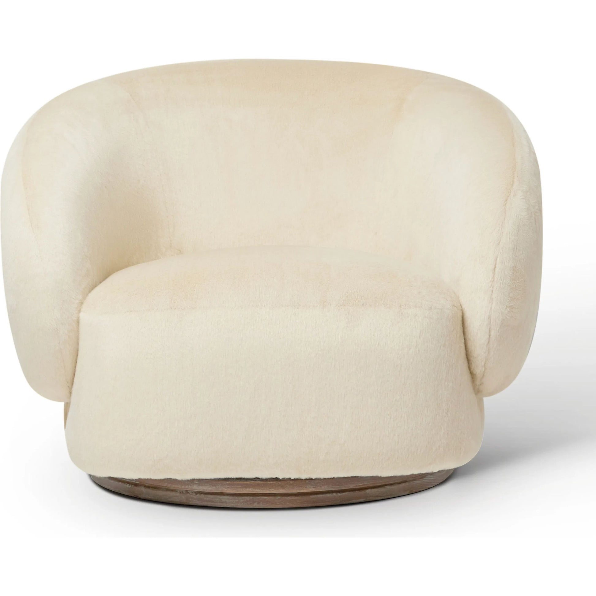 Willow Lounge Chair by Interlude Home in cream and autumn brown. Made from wood in a transitional style.