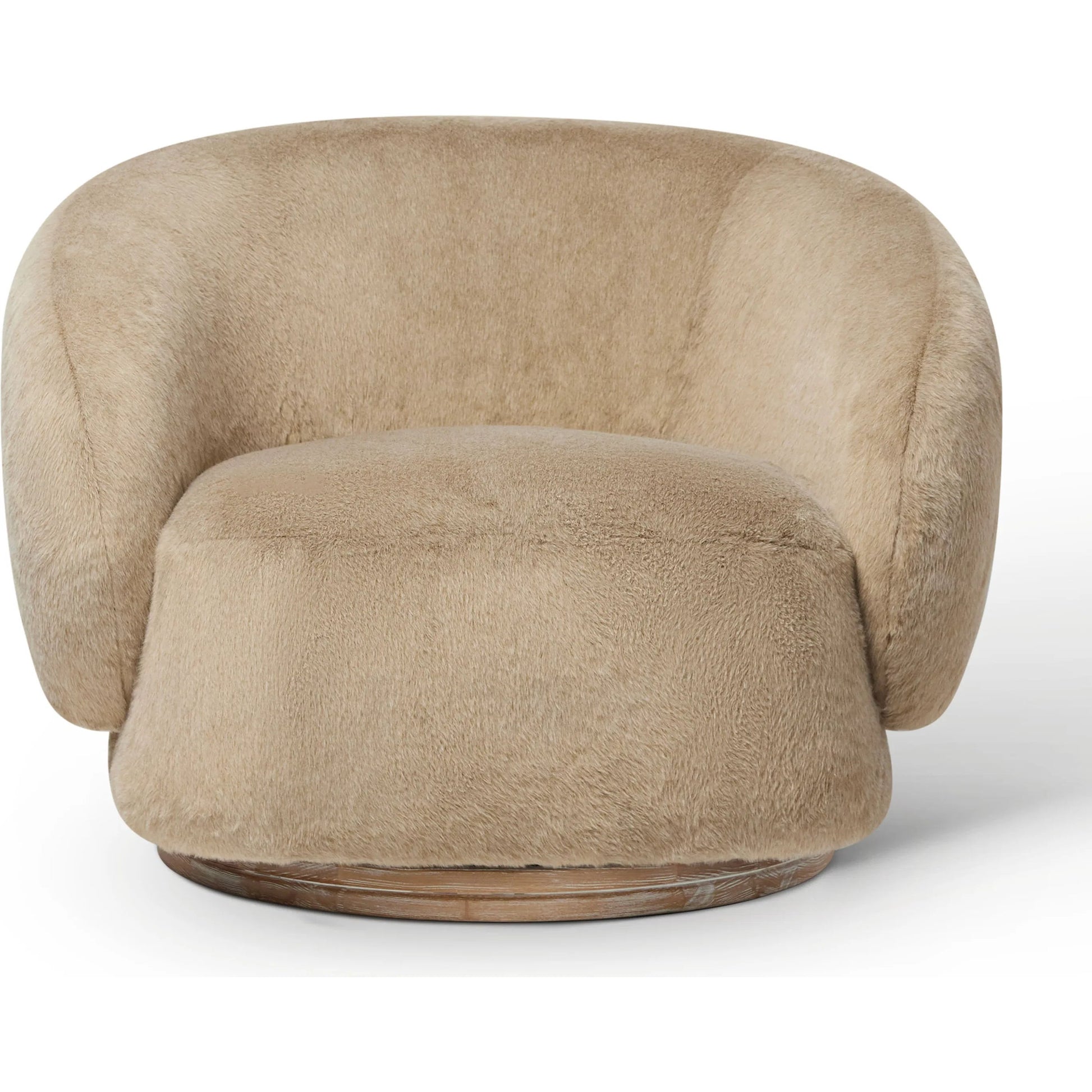 Willow Lounge Chair by Interlude Home in cream and autumn brown. Made from wood in a transitional style.