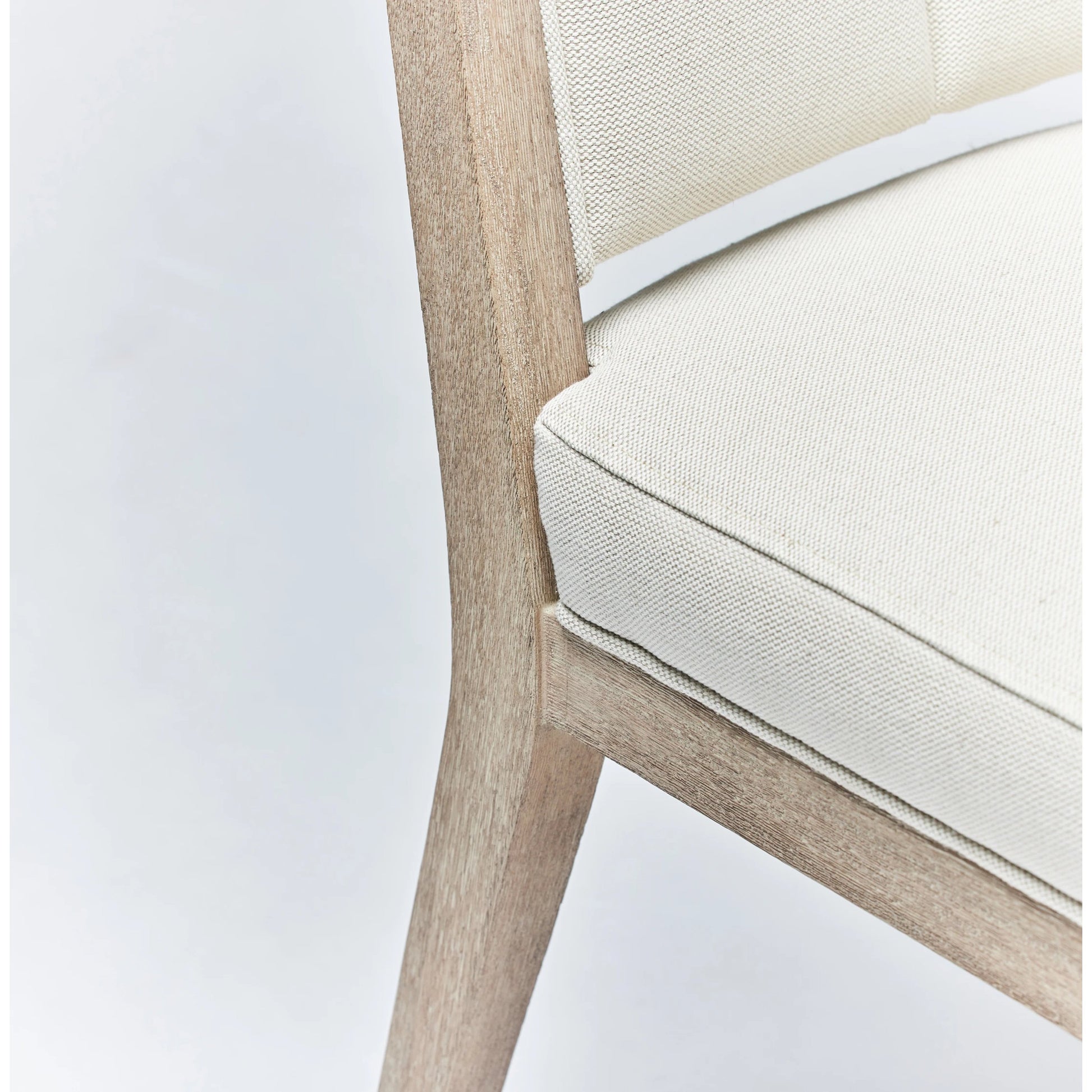 Largo Dining Chair (Set of 2) by Interlude Home in grey ceruse, natural, dark antique brass. Made from mahogany, flax weave, metal in a transitional style.