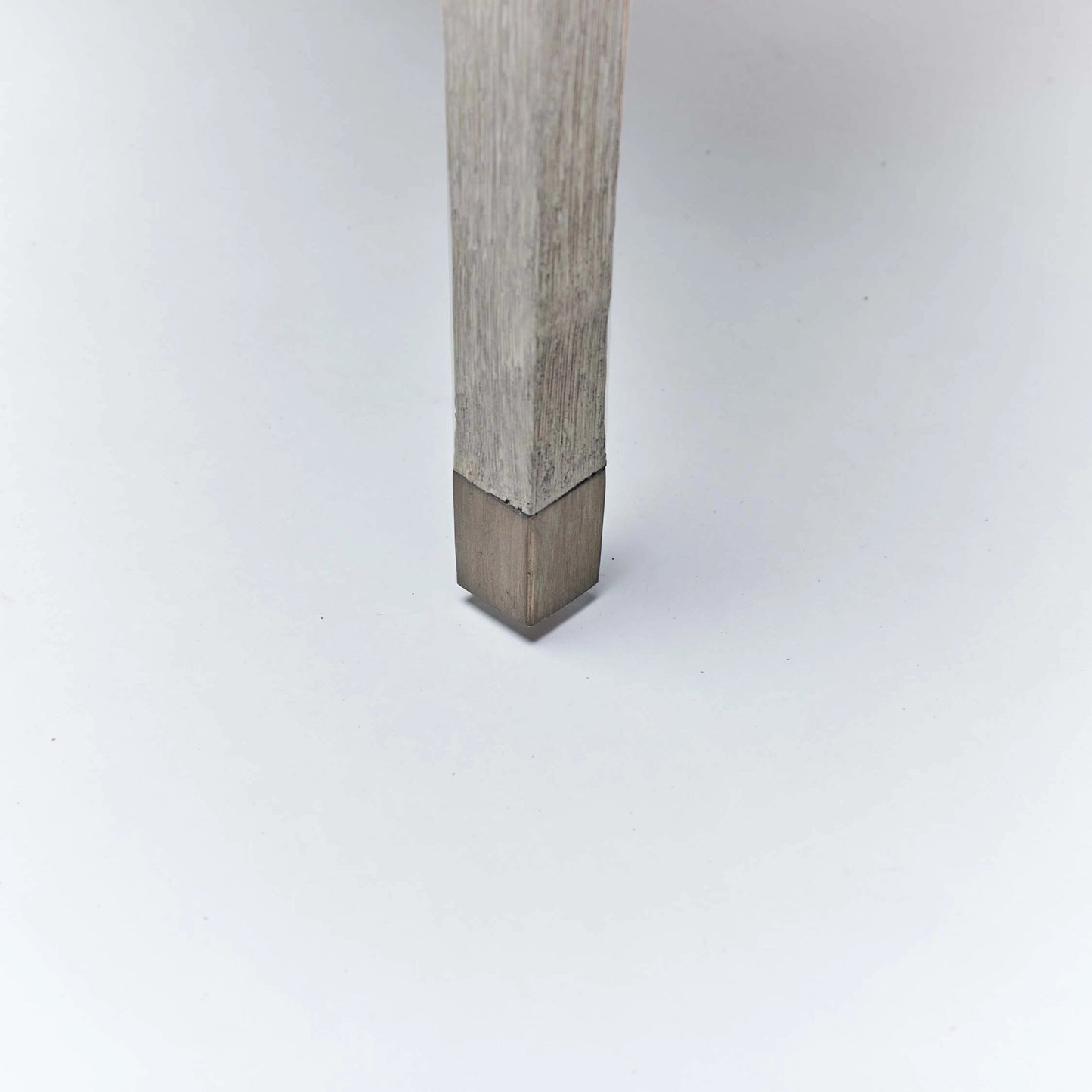 006 SI-2130774 | Closeup | Largo Dining Chair (Set of 2) by Interlude Home in grey ceruse, natural, dark antique brass. Made from mahogany, flax weave, metal in a transitional style.