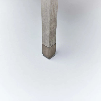 Largo Dining Chair (Set of 2) by Interlude Home in grey ceruse, natural, dark antique brass. Made from mahogany, flax weave, metal in a transitional style.