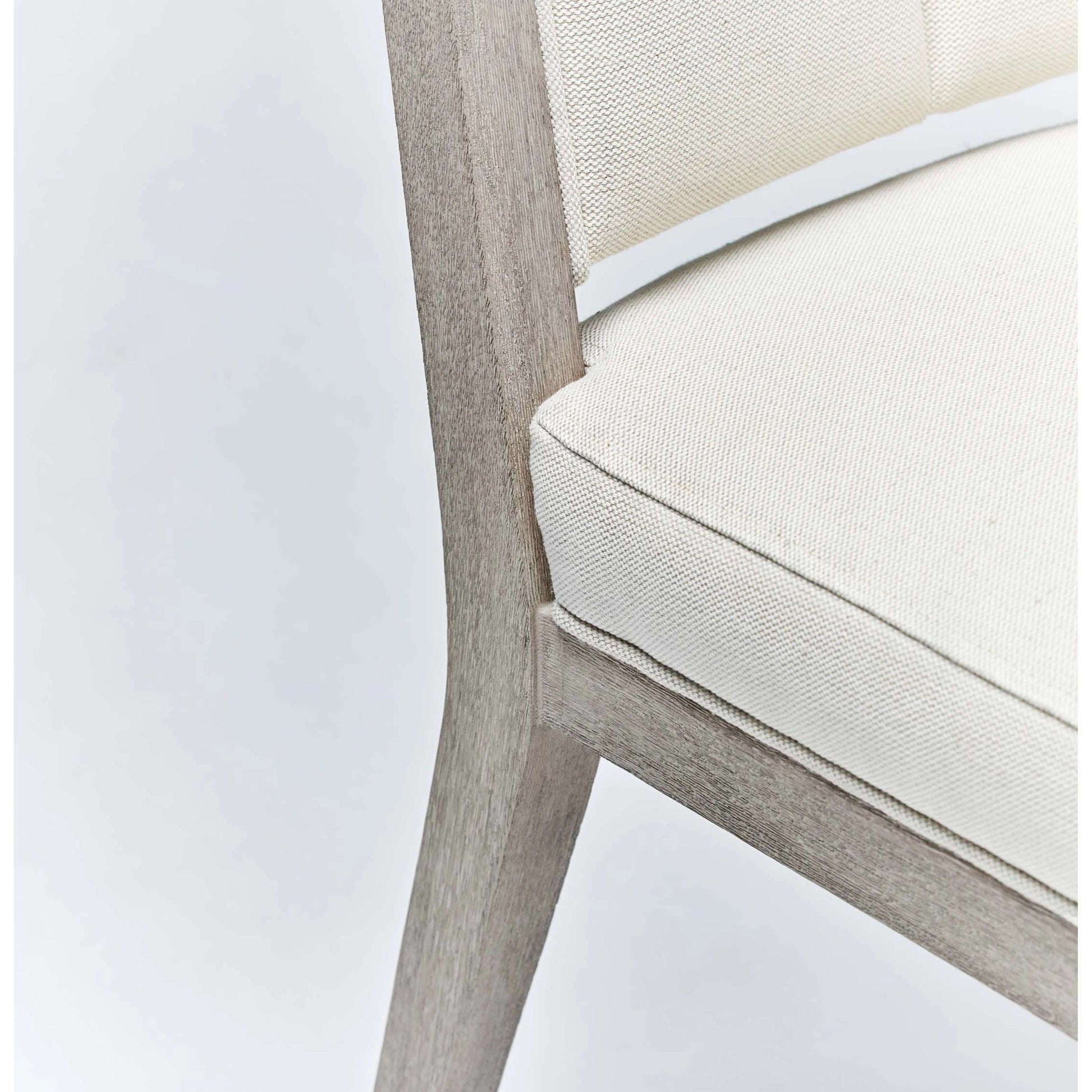 Largo Dining Chair (Set of 2) by Interlude Home in grey ceruse, natural, dark antique brass. Made from mahogany, flax weave, metal in a transitional style.