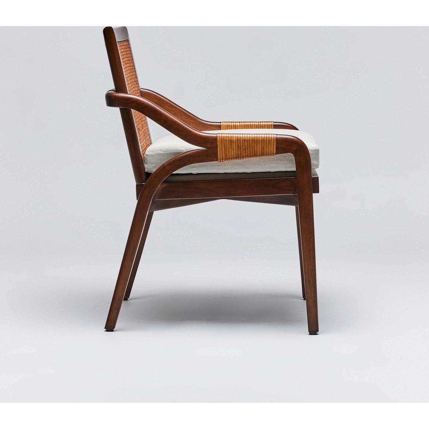010 SI-2122850 | Additional Silo | Delray Side Chair by Interlude Home. Made from mahogany, rattan, leather, flax weave in a cottage & farmhouse style.