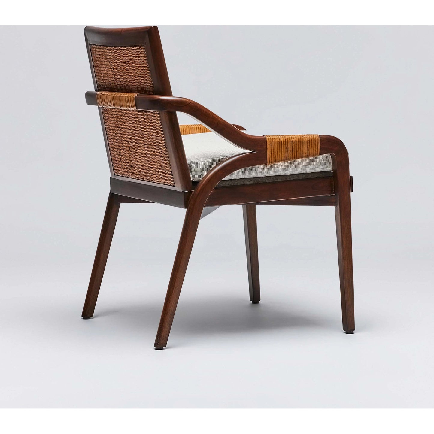 007 SI-2122850 | Additional Silo | Delray Side Chair by Interlude Home. Made from mahogany, rattan, leather, flax weave in a cottage & farmhouse style.