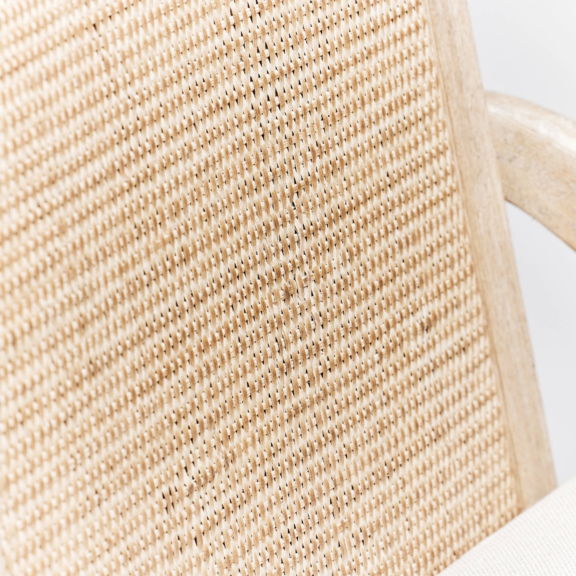 Delray Counter Stool by Interlude Home. Made from mahogany, rattan, leather, metal, flax weave in a cottage & farmhouse style.