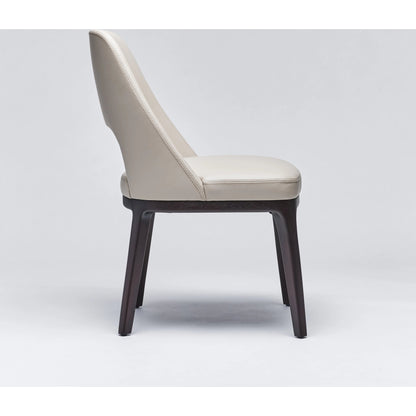 Canton Dining Chair by Interlude Home. Made from mahogany, leather in a modern style.