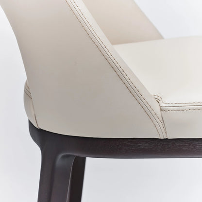 Canton Dining Chair by Interlude Home. Made from mahogany, leather in a modern style.