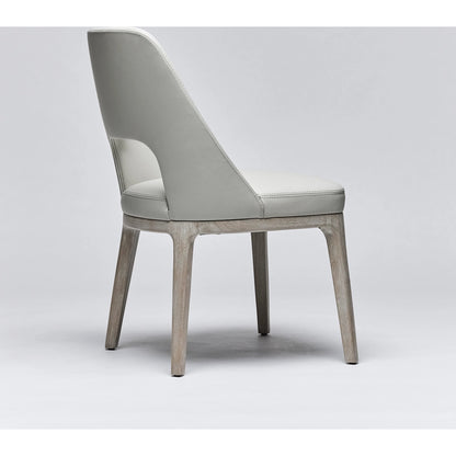 Canton Dining Chair by Interlude Home. Made from mahogany, leather in a modern style.