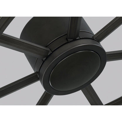 Prairie Fan by Monte Carlo in aged pewter. Made from steel in a modern style.