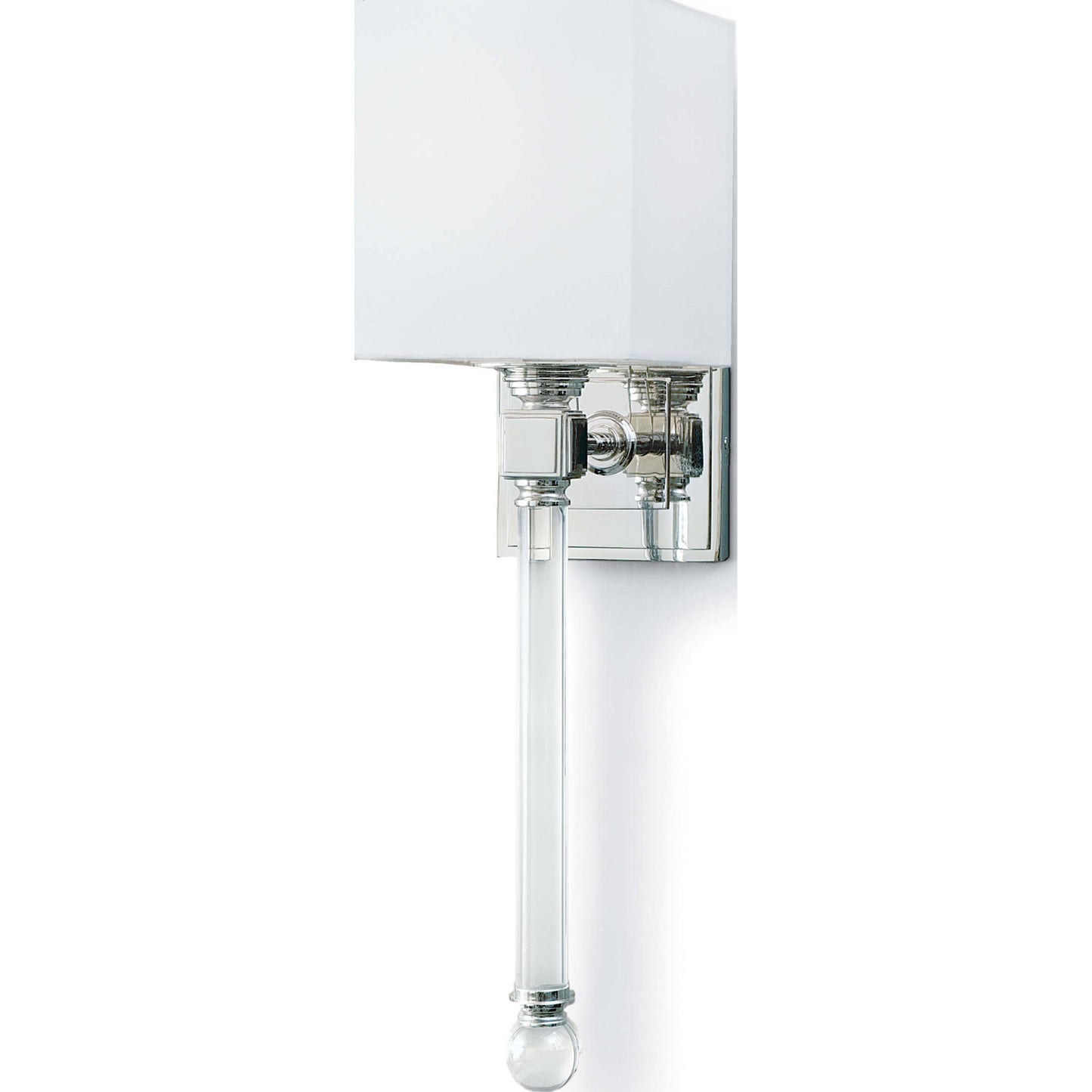 002 S-286846 | Primary Silo | Crystal Tail Sconce by Regina Andrew in nickel and polished nickel. Made from steel in a transitional style.