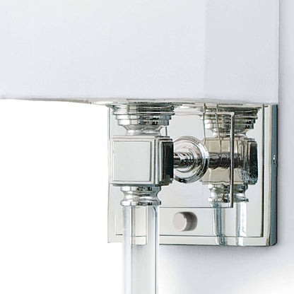 Crystal Tail Sconce by Regina Andrew in nickel and polished nickel. Made from steel in a transitional style.