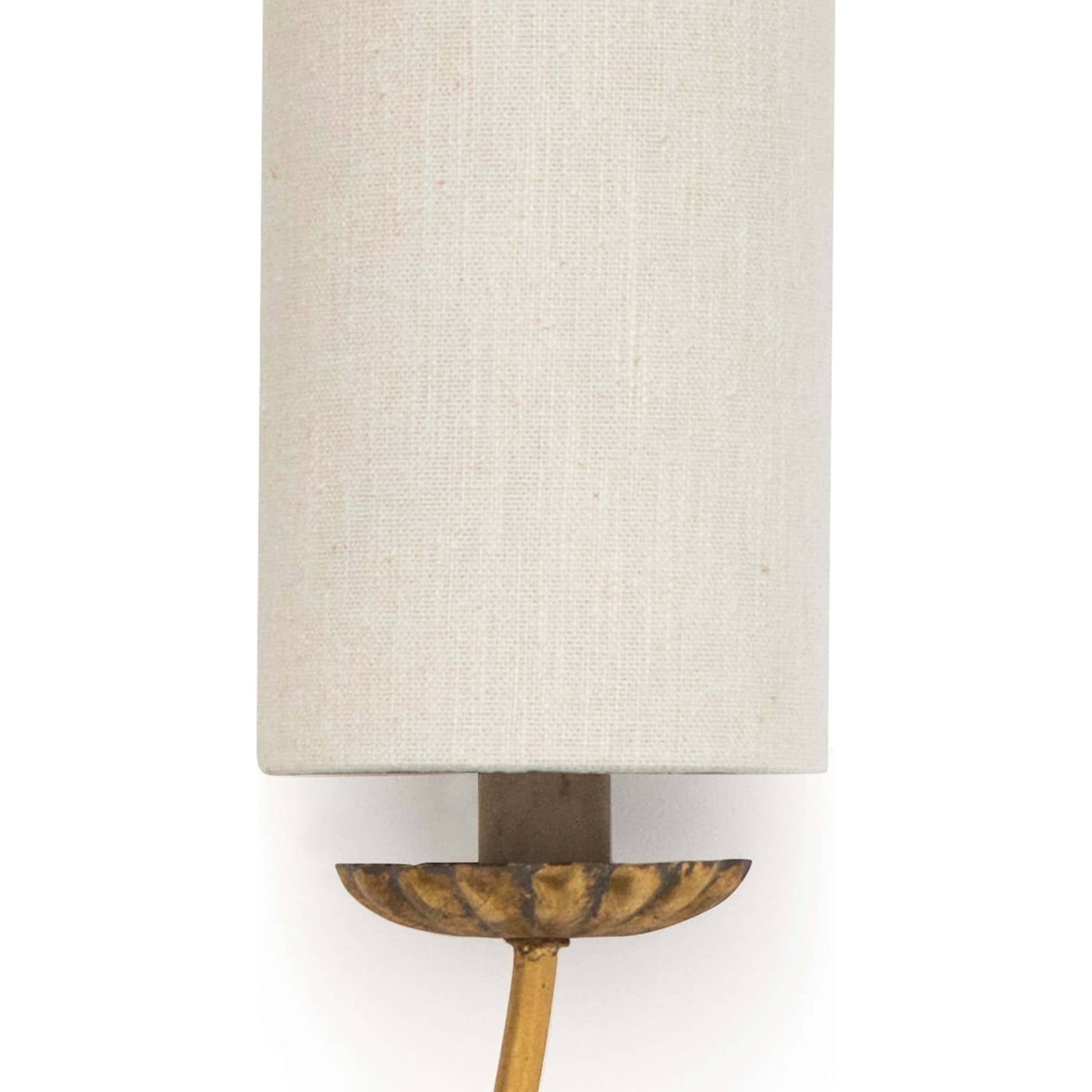 Louis Sconce by Regina Andrew in gold and antique gold. Made from birch wood in a transitional style.