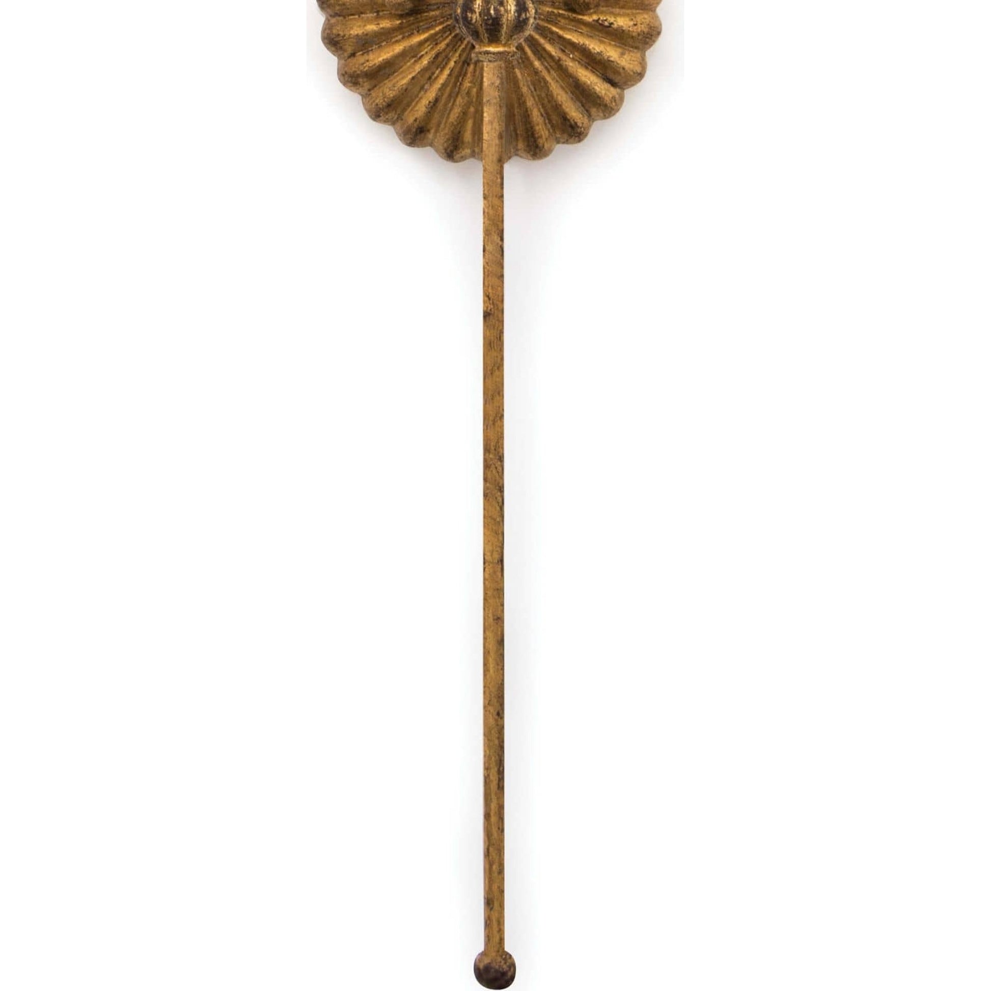 Clove Sconce Single by Regina Andrew in gold and antique gold leaf. Made from iron in a traditional style.