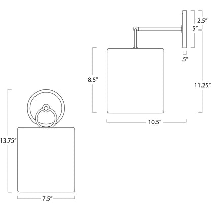 Nantucket Sconce by Regina Andrew. Made from steel in a coastal style.