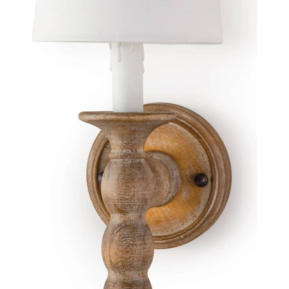Perennial Sconce by Regina Andrew in natural. Made from birch wood in a cottage & farmhouse style.