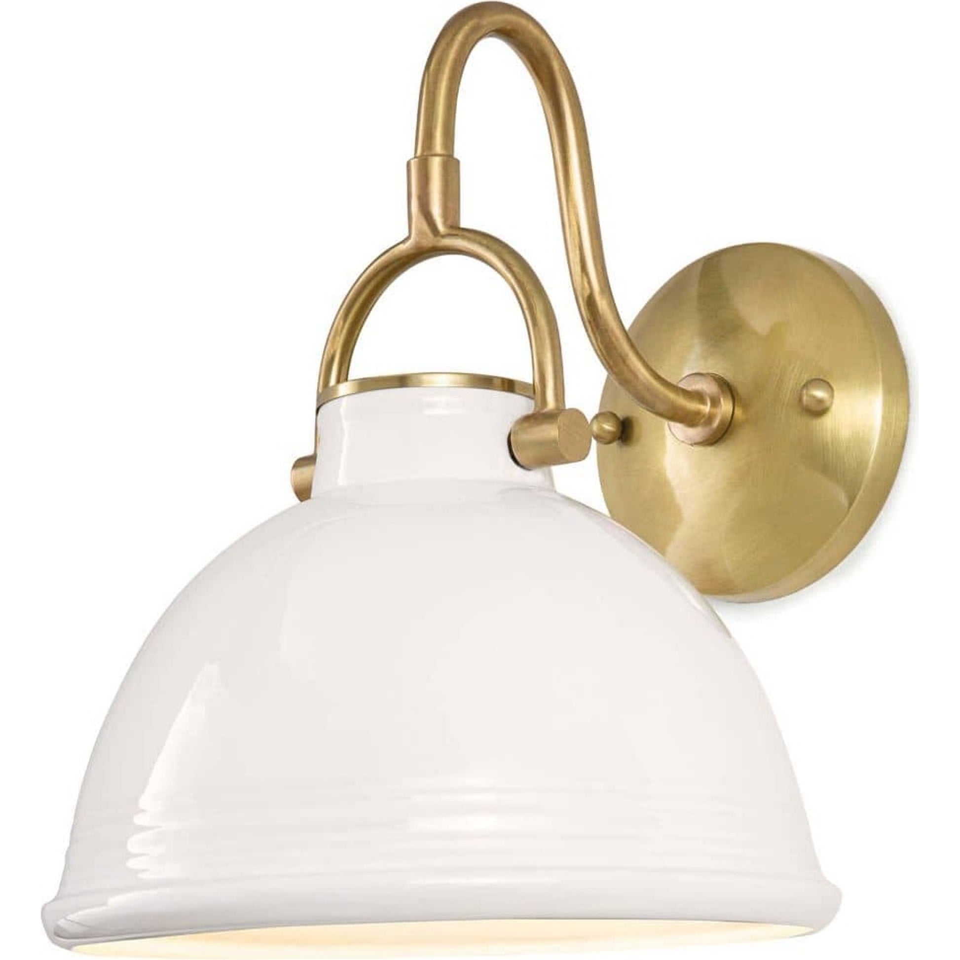 Eloise Ceramic Sconce by Regina Andrew in white. Made from ceramic in a transitional style.