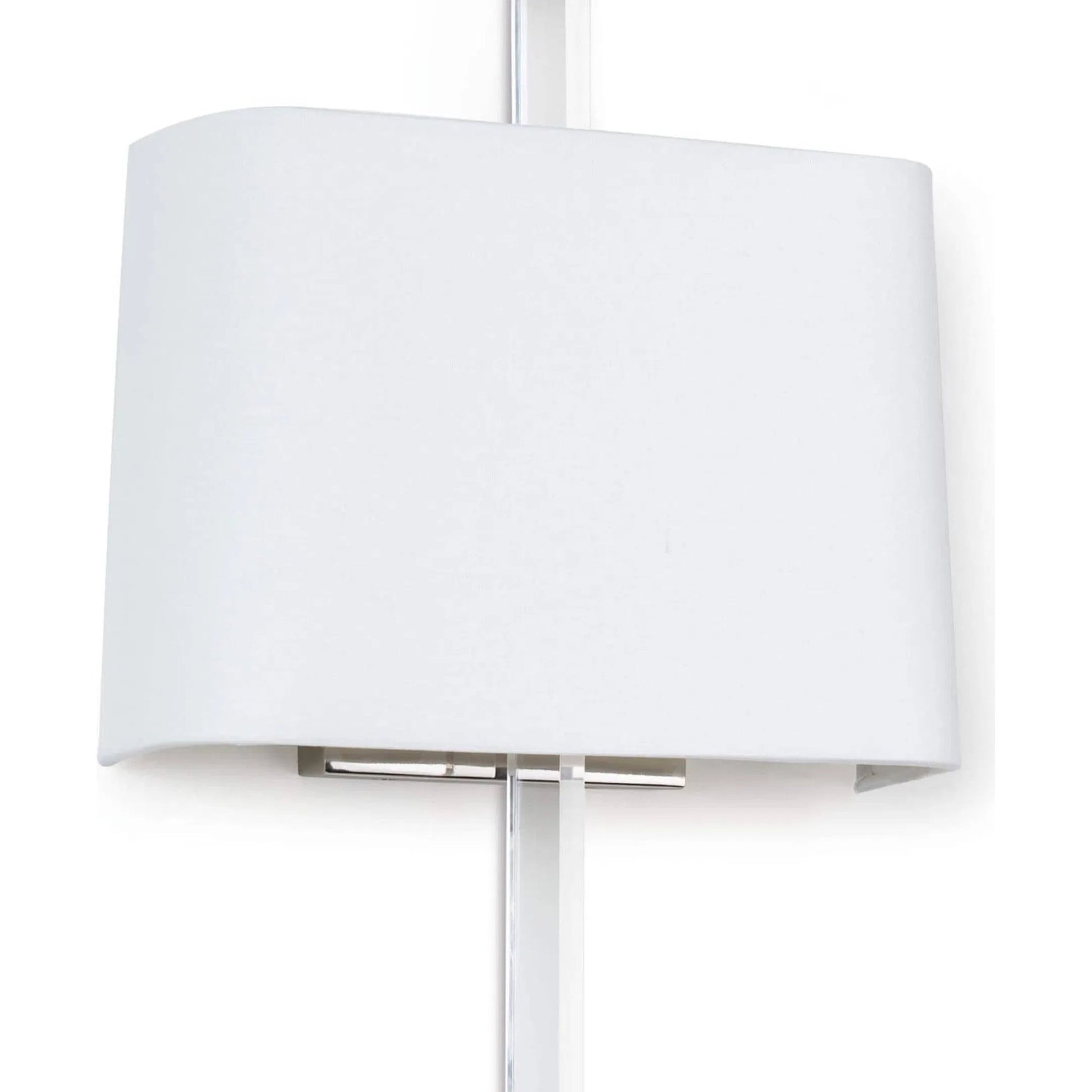 Taurus Sconce by Regina Andrew in nickel and clear. Made from acrylic in a modern style.