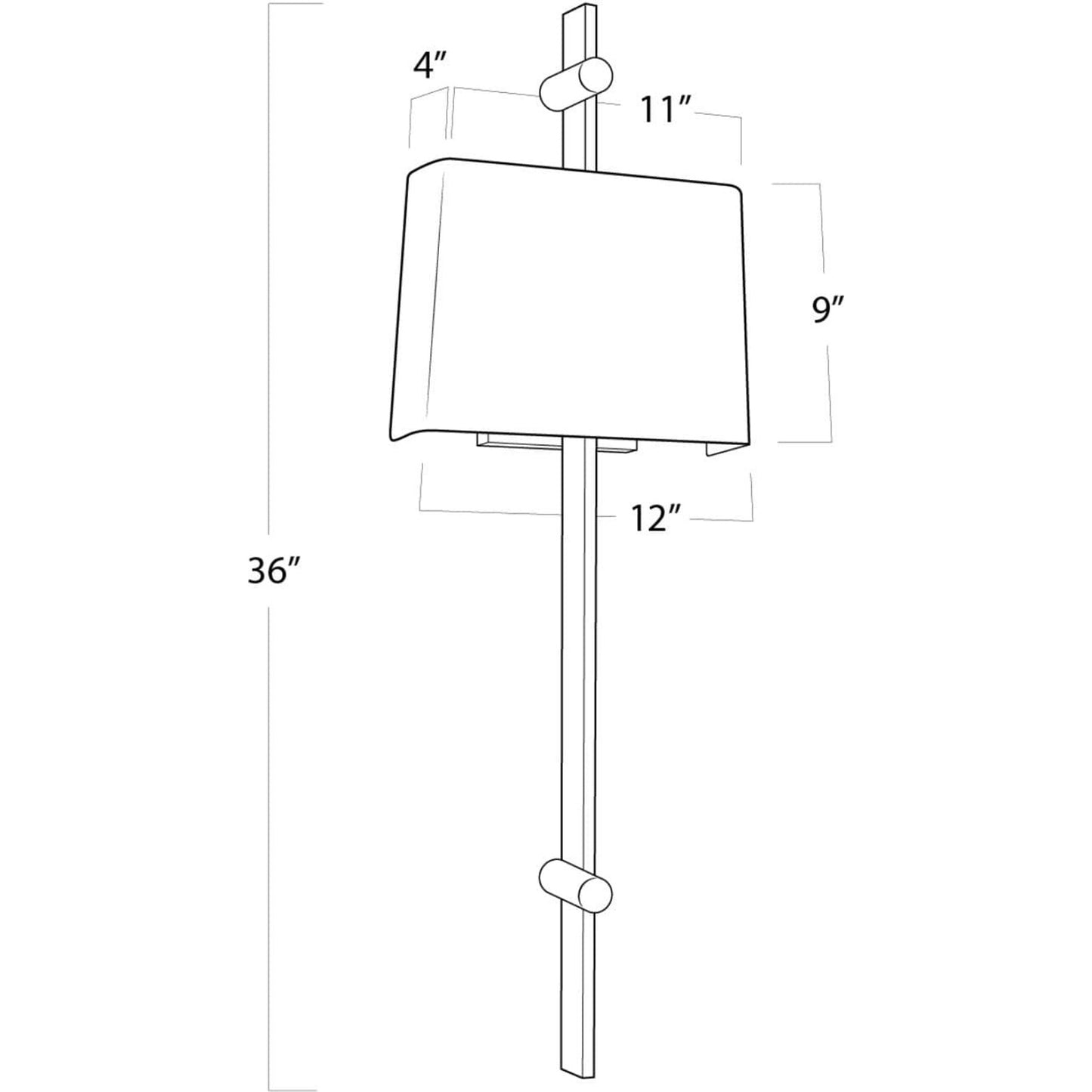 006 SR-770072 | Additional Silo | Taurus Sconce by Regina Andrew in nickel and clear. Made from acrylic in a modern style.