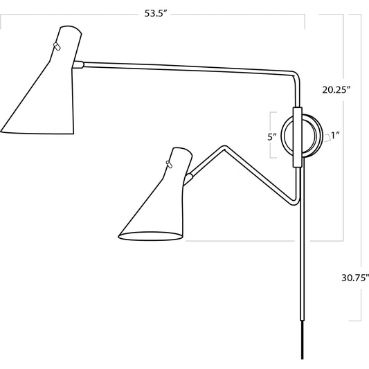 000 SI-1759255 | Primary Silo | Spyder Sconce by Regina Andrew. Made from steel in a modern style.