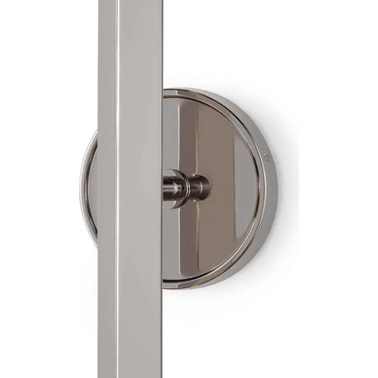 Viper Sconce by Regina Andrew in nickel and polished nickel. Made from steel in a transitional style.