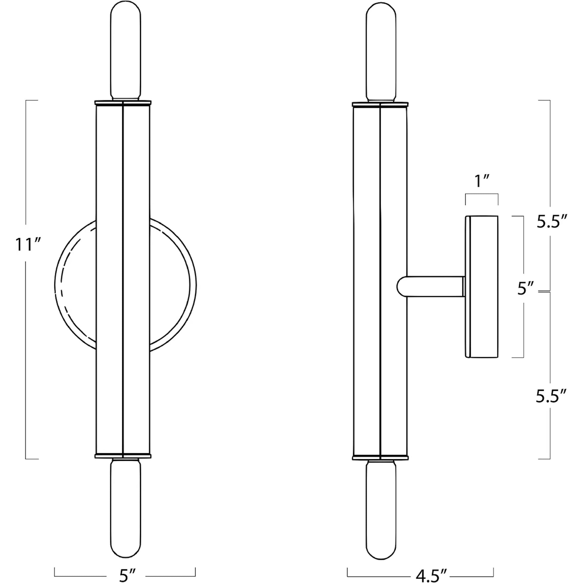 Viper Sconce by Regina Andrew in nickel and polished nickel. Made from steel in a transitional style.