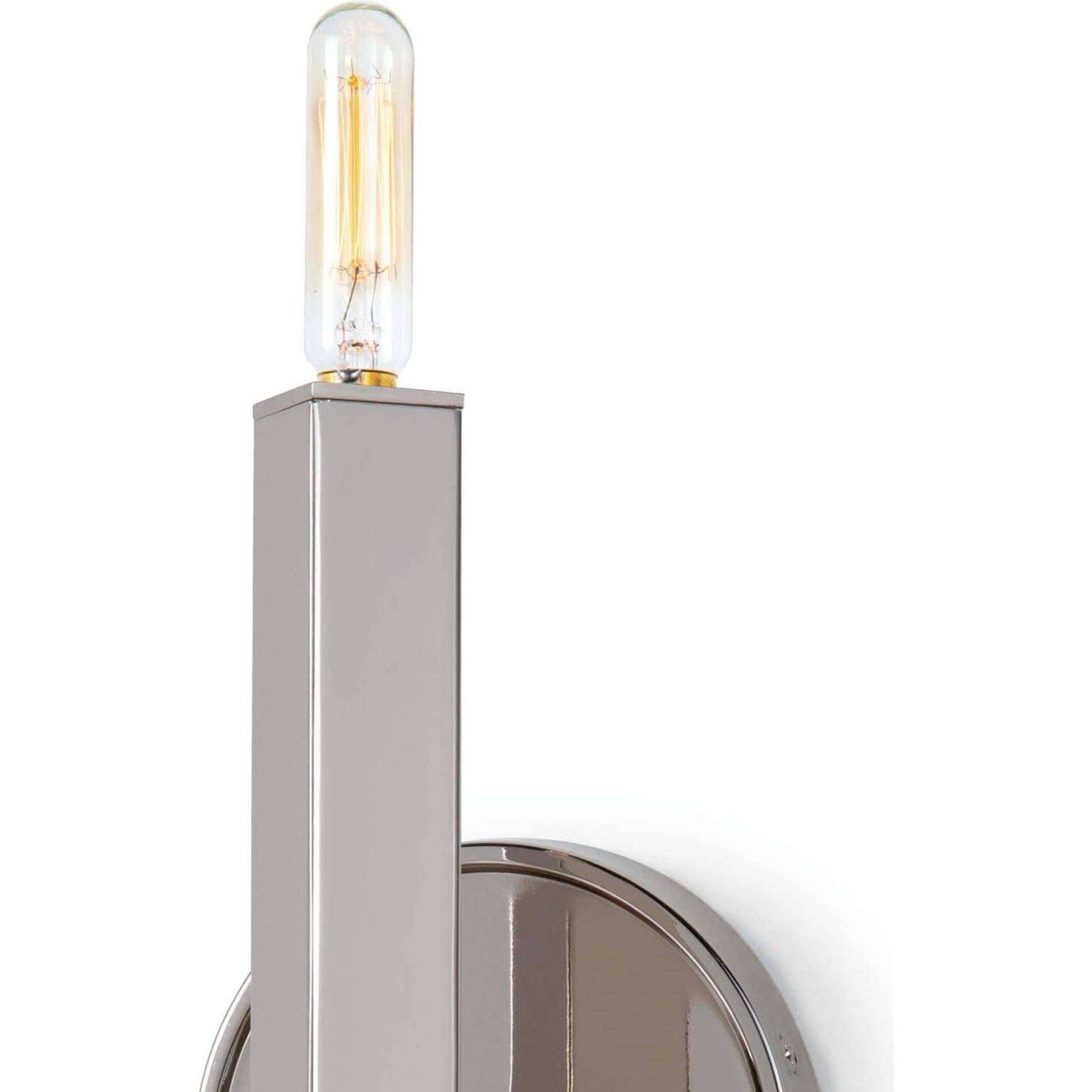 Viper Sconce by Regina Andrew in nickel and polished nickel. Made from steel in a transitional style.