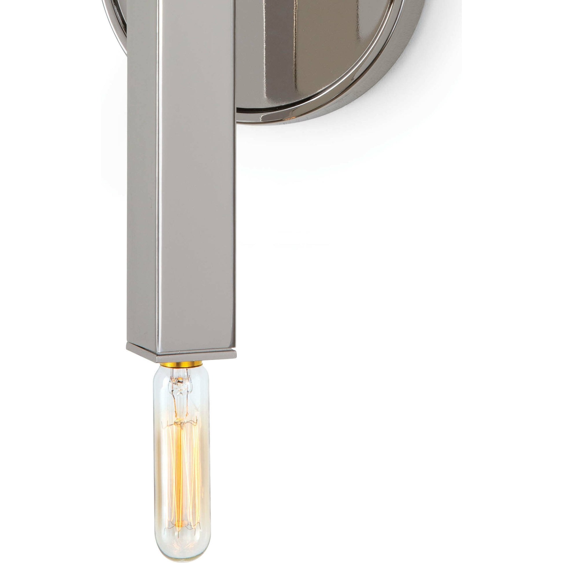 Viper Sconce by Regina Andrew in nickel and polished nickel. Made from steel in a transitional style.