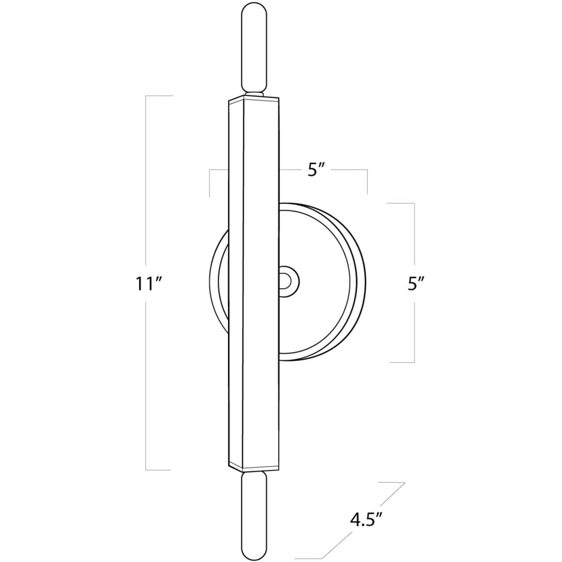 Viper Sconce by Regina Andrew in nickel and polished nickel. Made from steel in a transitional style.