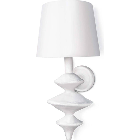 Hope Sconce by Regina Andrew in white. Made from steel in a eclectic & global style.