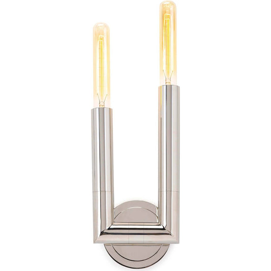 Wolfe Sconce by Regina Andrew. Made from steel in a modern style.