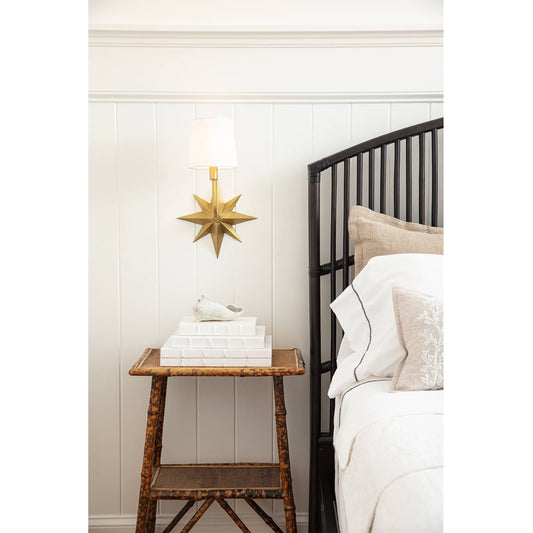 Etoile Sconce in Natural Brass by Regina Andrew in natural brass. Made from steel in a coastal style.