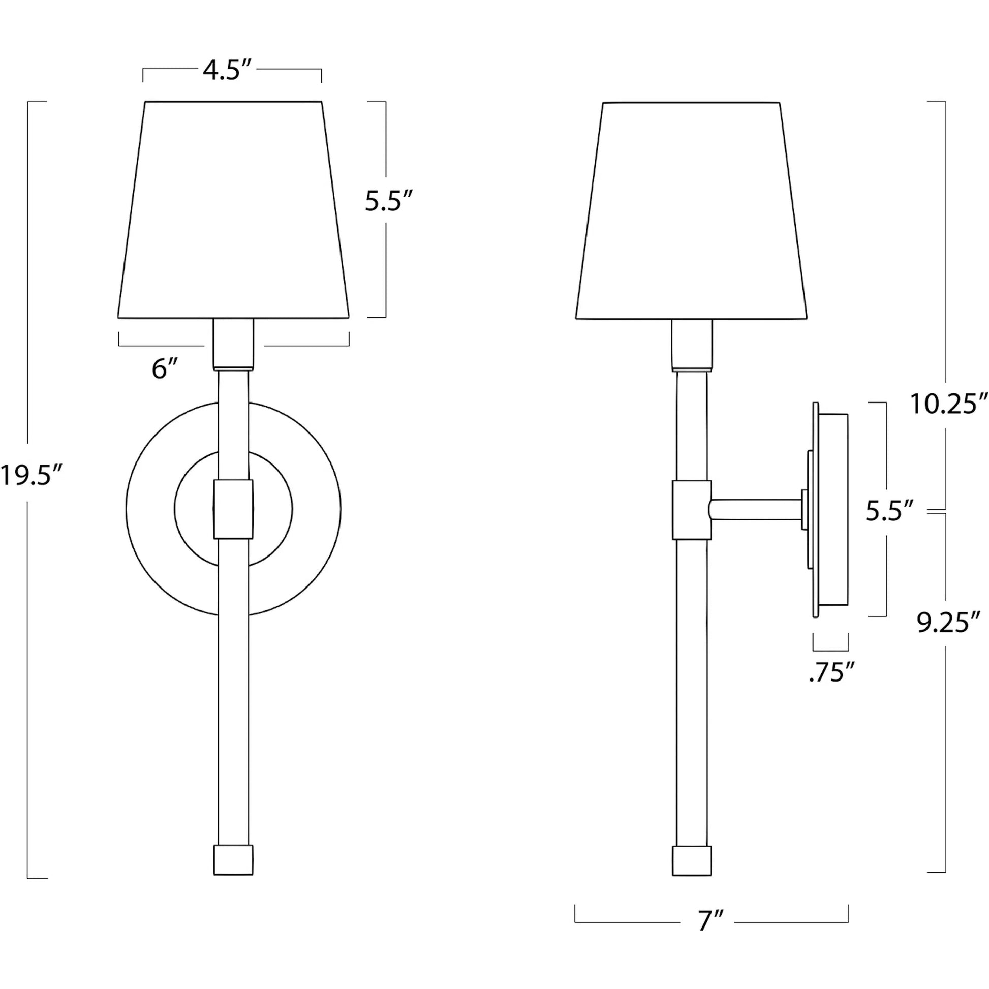 Auburn Crystal Sconce by Regina Andrew in gold leaf. Made from crystal in a modern style.