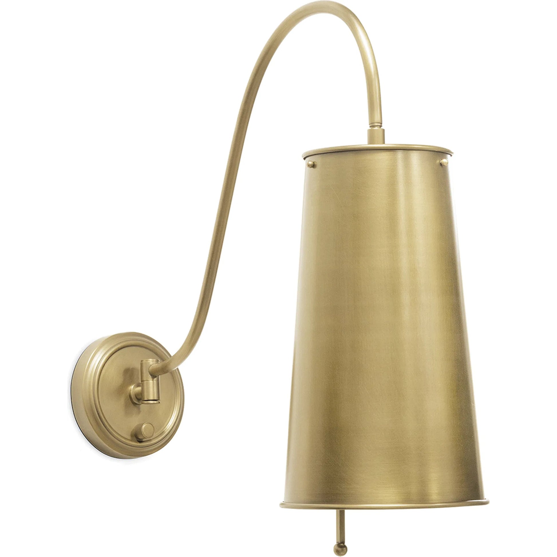 Hattie Sconce by Regina Andrew in brass and natural brass. Made from steel in a modern style.