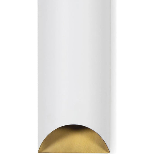 Meyer Metal Sconce by Regina Andrew in white. Made from steel in a modern style.