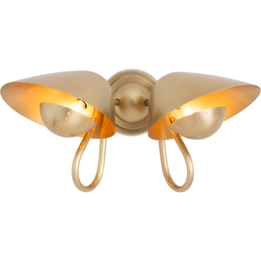 Keaton Double Sconce by Regina Andrew. Made from steel in a unique style.